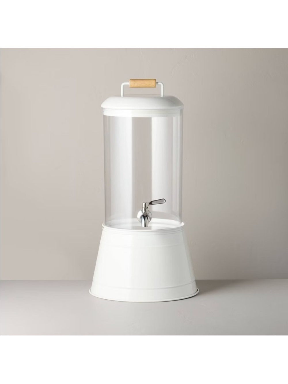 Drink Dispenser Sour Cream Metal - Hearth & Hand Magnolia, Target BRAND NEW